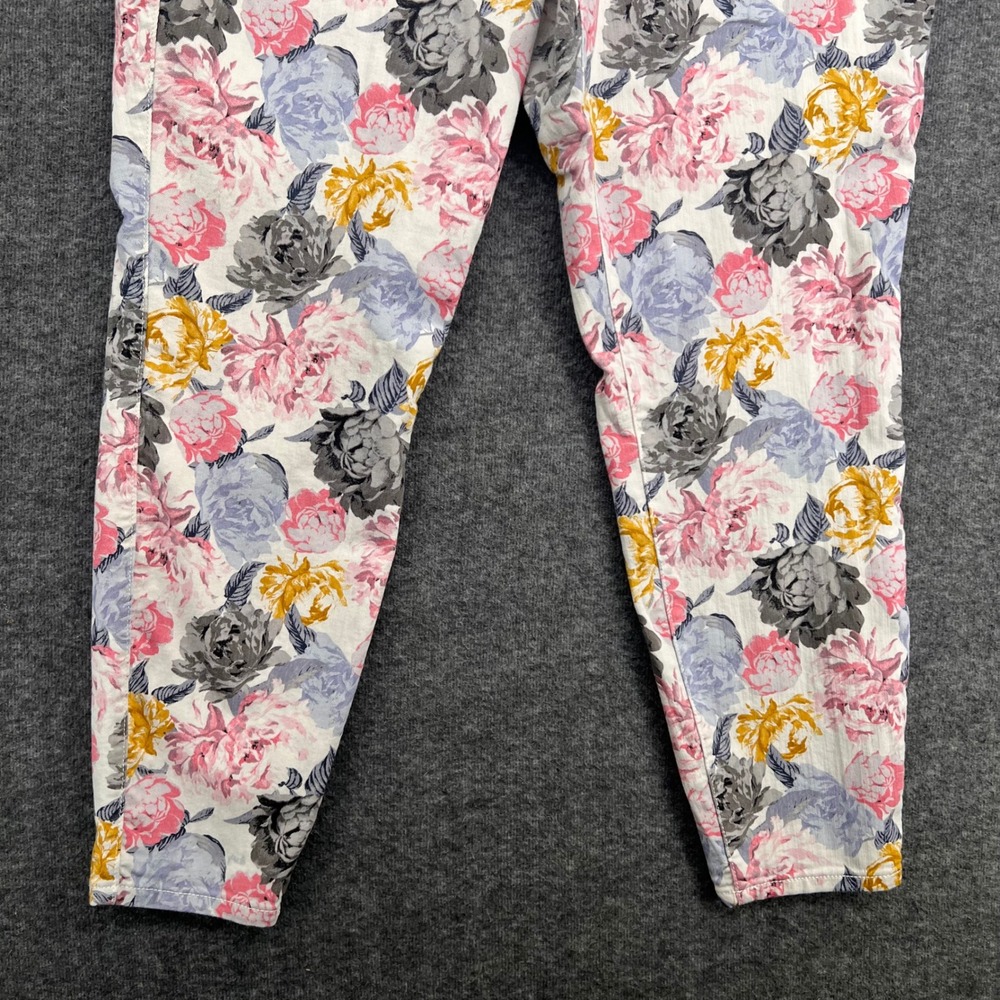 Torrid Denim Floral Print Jeggings Womens 20R Pink Yellow Blue Skinny High Rise - Picture 4 of 16